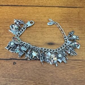 Sterling silver Nutcracker charm bracelet.